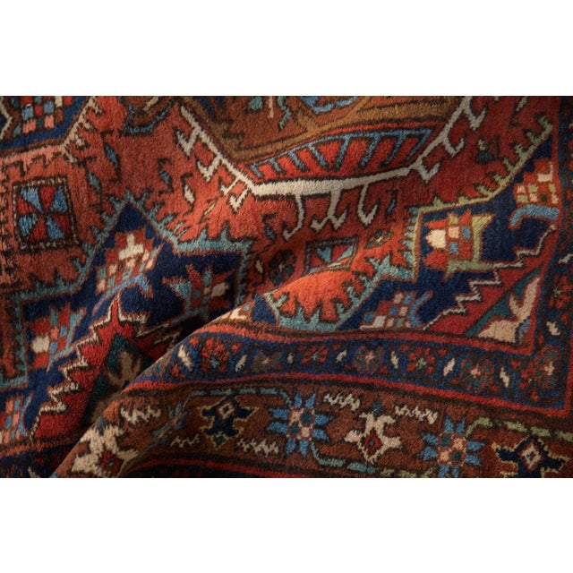 Textile Vintage Karaja Rug - 3'4" x 4'11" For Sale - Image 7 of 9