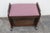 Wood Art Deco Early 1900s Vanity Stool Bench Ottoman 5581 For Sale - Image 7 of 12