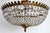 1940s Antique French Brass and Crystal 4-Light Chandelier, 1940s For Sale - Image 5 of 10