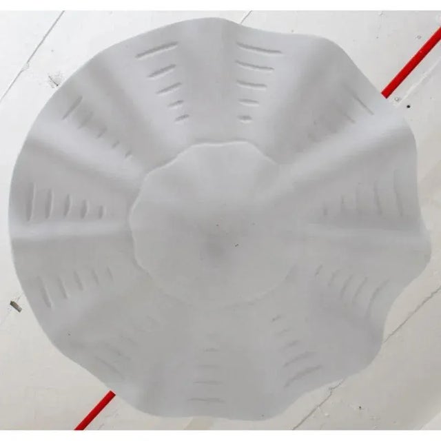 Serge Roche Mid-20th Century Shell Form Pendant Light in Serge Roche Style For Sale - Image 4 of 5