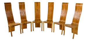 Mid-Century Ash Dining Chairs by Walter Nielsen, 1970s, Set of 6