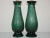 Metal Vintage Murano Glass Craquelure Lamps Green For Sale - Image 7 of 9