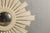 White Painted Wood Modern Custom Sunburst with Convex Mirror with Varying Rays For Sale - Image 8 of 12