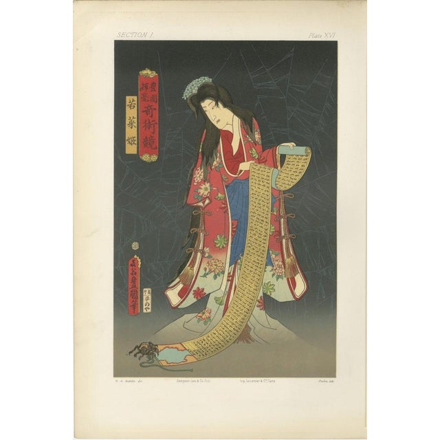 Enigmatic Woman with Scroll and Spider, 1882, Paper For Sale - Image 5 of 5
