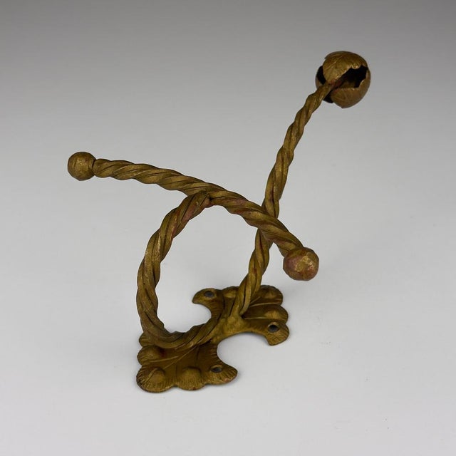Antique Early 20th Century Bronze Wall Hook, Italy For Sale - Image 6 of 17