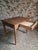 Vintage French Oak Desk and Bistro Chair in Beech, 1930, Set of 2 For Sale - Image 9 of 18
