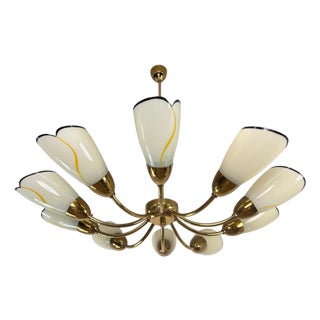 Large Mid-Century Modern Chandelier by Instala Děčín, 1960s For Sale
