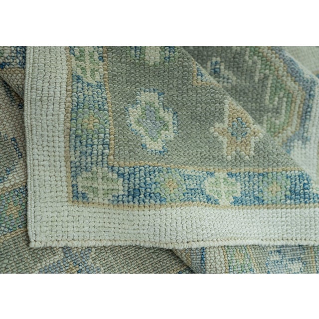 Turkish Oushak Rug 2'10" x 11'9" #19159 For Sale In Houston - Image 6 of 8