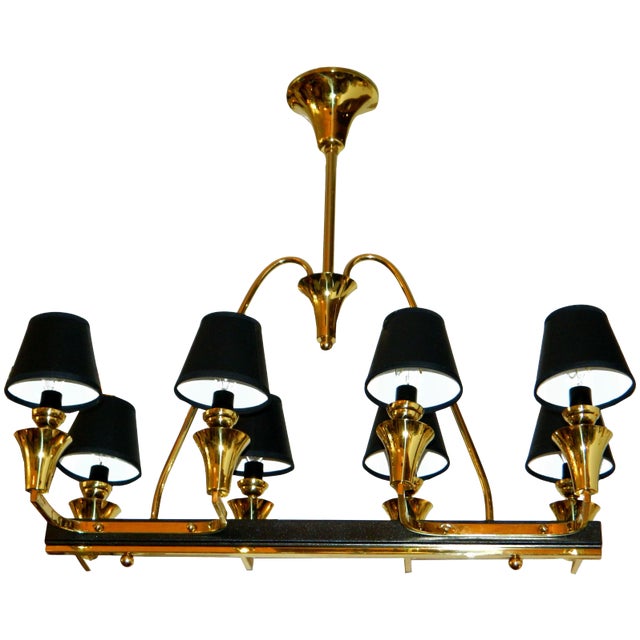 French 8 Light Chandelier For Sale