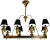 French 8 Light Chandelier For Sale