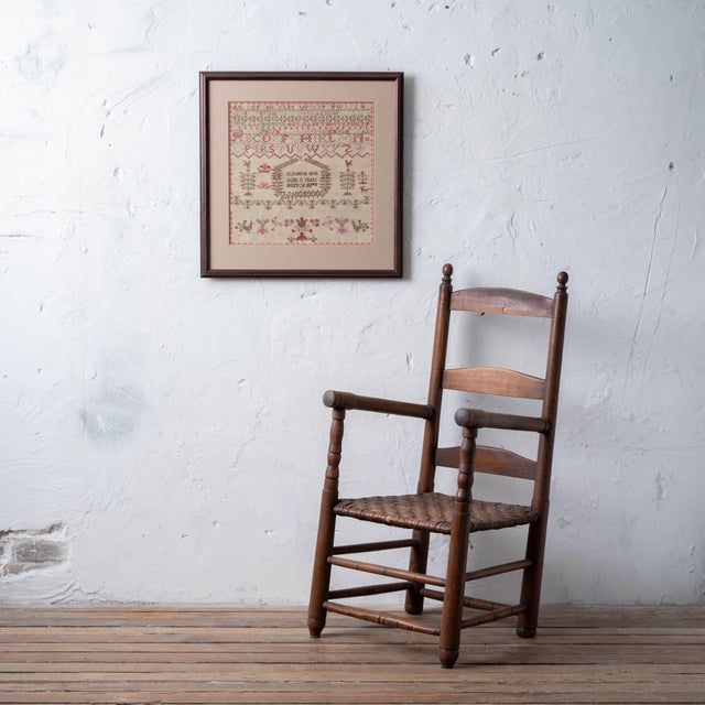 Fine Scottish silk-on-linen sampler worked by Elizabeth Muir, aged 13 years, Burton, September 8, circa 1822, of East...