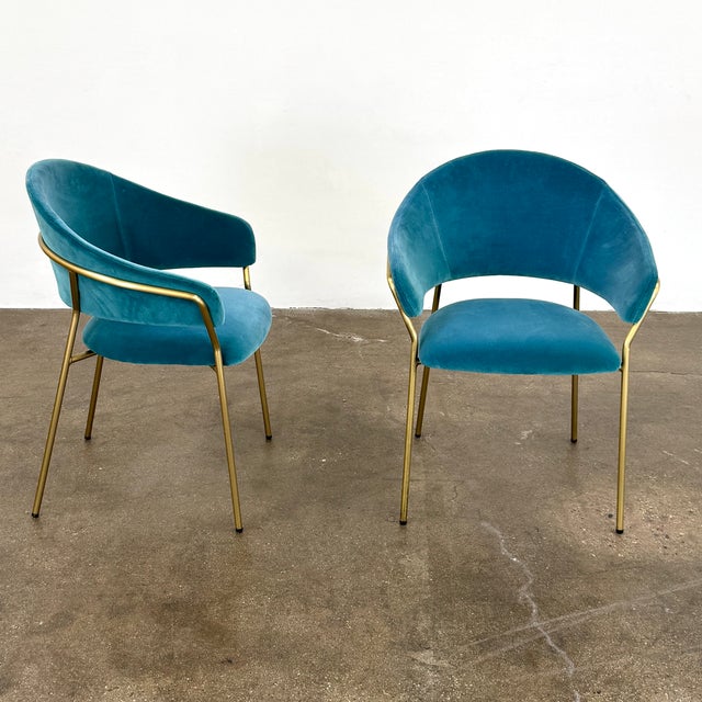 Turquoise Pedrali Jazz 3716 Chair For Sale - Image 8 of 11