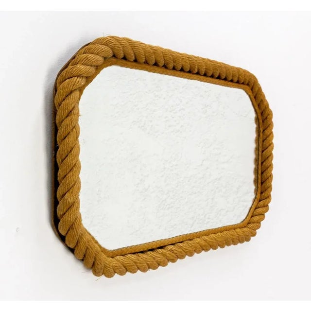 Charlotte Perriand French Octogonal Mirror by Charlotte Perriand for Audoux & Minet, 1950s For Sale - Image 4 of 9