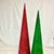 1980s 1980s Boho Chic Hollywood Regency Memphis Sparkling Cone Christmas Tabletop Trees - A Pair. For Sale - Image 5 of 9