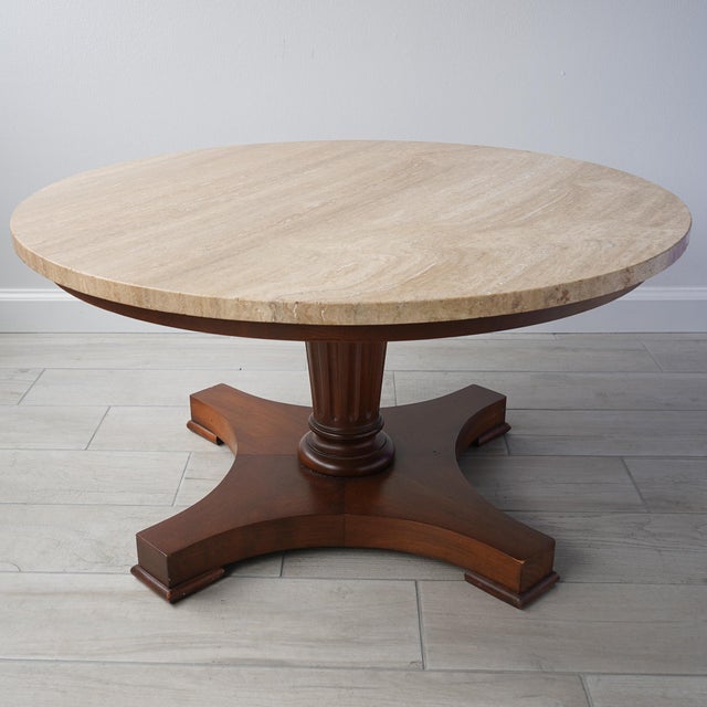 Mid-Century Modern Italian Travertine Coffee Table For Sale - Image 16 of 16