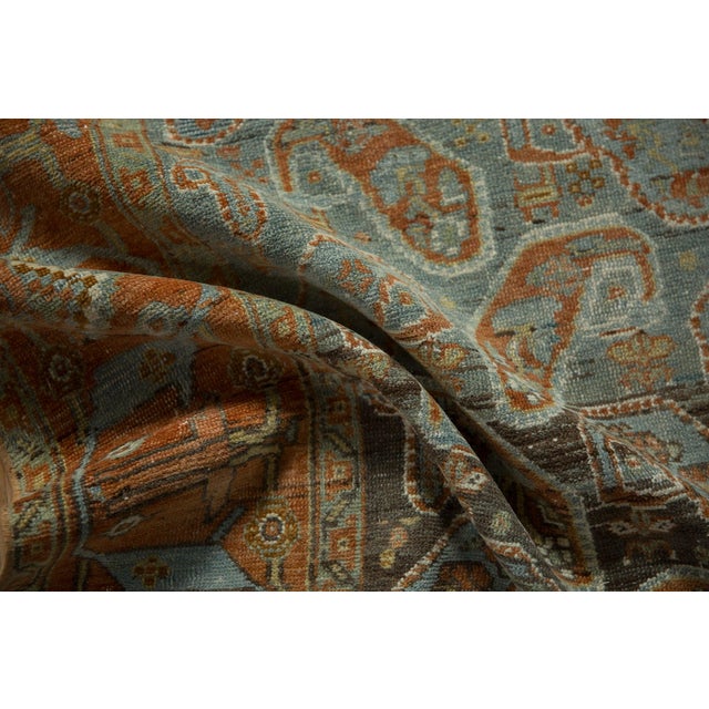 1930s Vintage Persian Afshar Boteh & Arabesque Wool Rug Runner For Sale In New York - Image 6 of 12