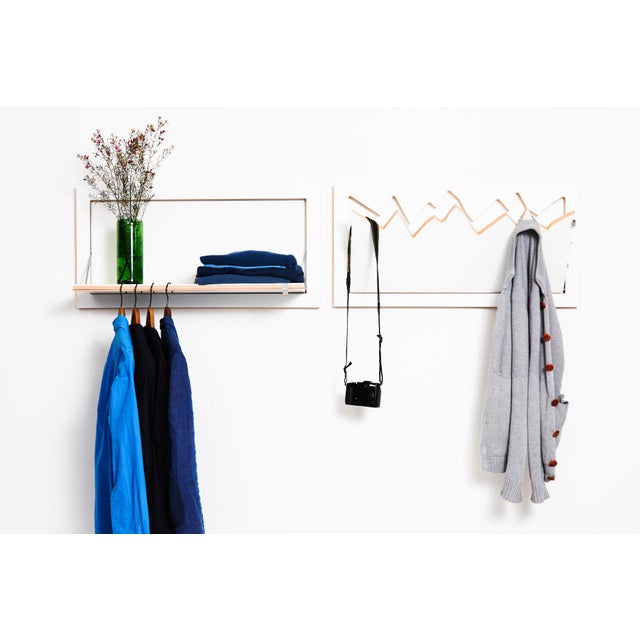 Not Yet Made - Made To Order Fläpps Coat Rack Hängrail 80×40-1 -- White from Ambivalenz For Sale - Image 5 of 6