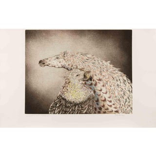 Benito Trolese, Eagle and Horse, 1990s, Etching For Sale