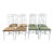 Restored Set Vintage Aesthetic Chinoiserie Faux Bamboo Cast Metal Dining Chairs 8 For Sale