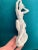 Small White Blanc De Chine Nude Woman Combing Hair Figure From Europe For Sale - Image 4 of 7