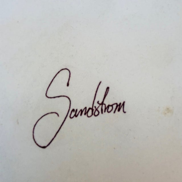 Late 20th Century Large Adrian Sandstrom Ceramic Pottery Jar With Lid For Sale - Image 15 of 16