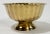 Mid 20th Century Vintage Fluted Brass Bowl With Pedestal Base For Sale - Image 5 of 6