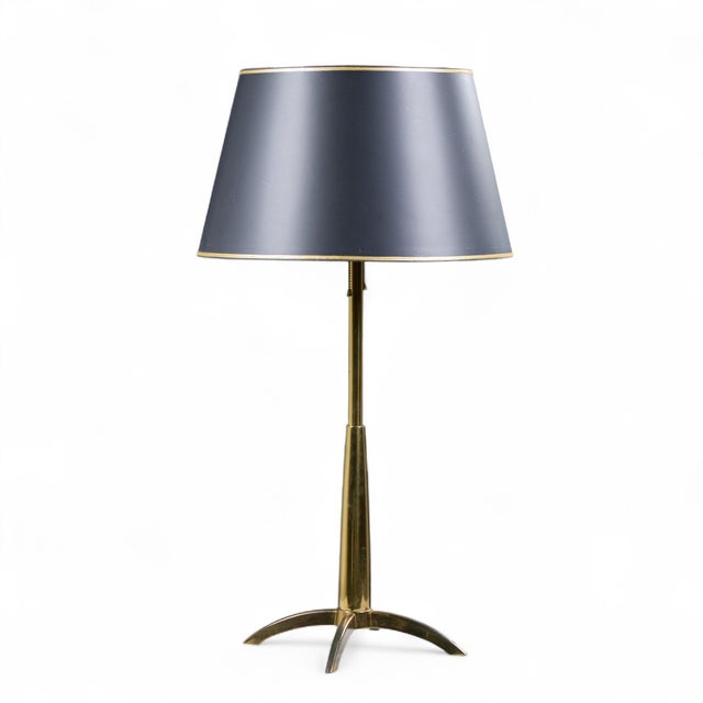 Mid 20th Century Gerald Thurston for Stiffel Mid Century Brass Rocket Table Lamp - Pair For Sale - Image 5 of 8