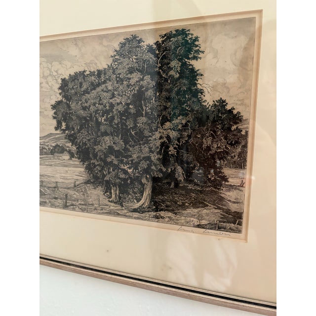1940s 1942 Lucioni Etching “Classic Pastures” For Sale - Image 5 of 6