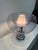Hand Blown Glass and Chrome Table Lamp by Toni Zuccheri, 1970s For Sale - Image 3 of 9