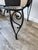 Black Vintage Wrought Iron Garden Armchair With Cabriole Legs For Sale - Image 8 of 15