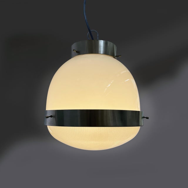 Mid-Century Modern Mid-Century Modern Italian Delta Pendant Light attributed to Sergio Mazza for Artemide, 1950s For Sale - Image 3 of 12