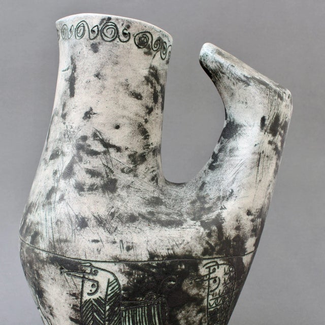 French Ceramic Zoomorphic Pitcher by Jacques Blin, 1950s For Sale - Image 17 of 18
