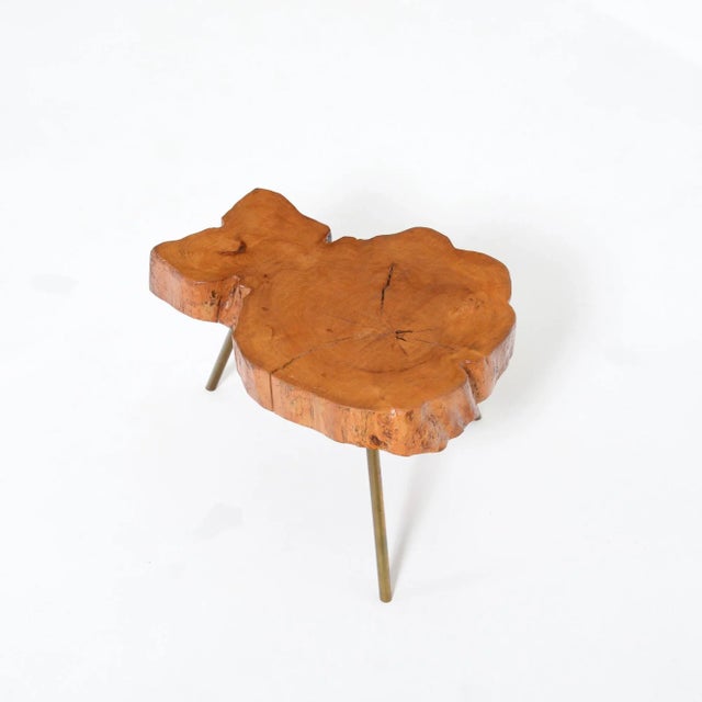 Copper Tree Trunk Coffee Table For Sale - Image 8 of 18