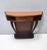 Vintage Beech and Walnut Root Console Table with Orange Glass Top, 1950s For Sale - Image 15 of 15