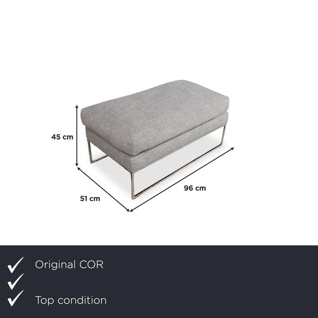 The cor mell ottoman is the perfect complement to sophisticated, modern living spaces and embodies the proverbial elegance...