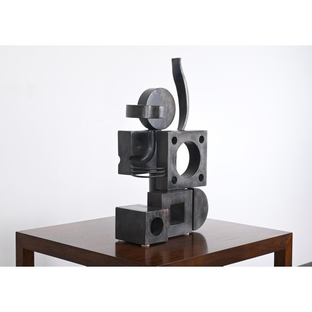 Signed Eugene Perry Stainless Steel Art Sculpture, 2018 For Sale - Image 6 of 11