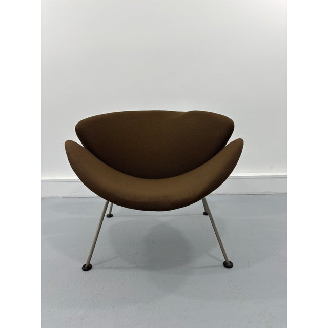 Metal Orange Slice Chair attributed to Pierre Paulin for Artifort, 1960s For Sale - Image 7 of 11