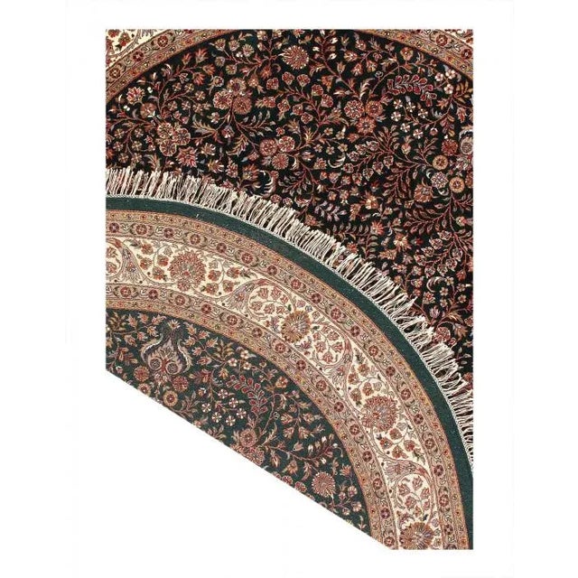 Traditional 2020s Fine Hand Knotted Round Agra For Sale - Image 3 of 8