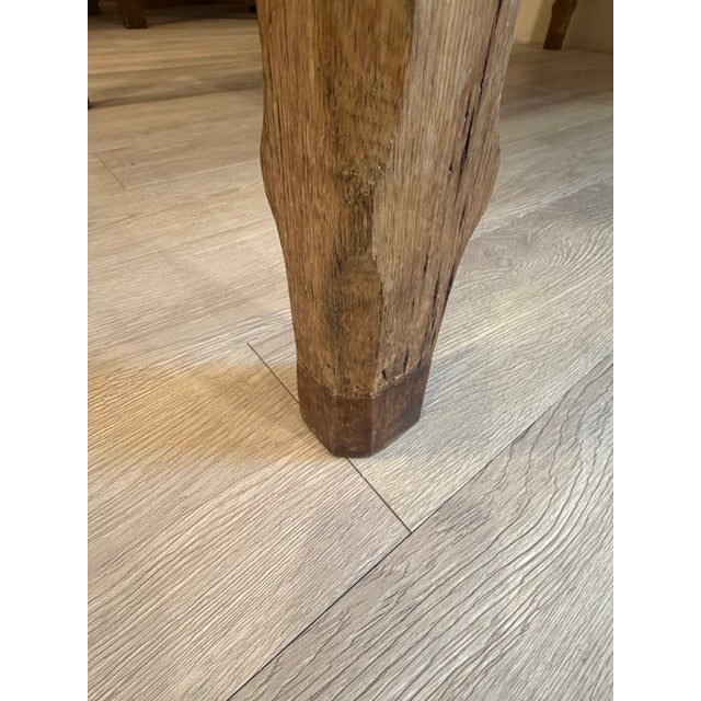 Wood Antique Irish Pine Country Farm Work Table For Sale - Image 7 of 12