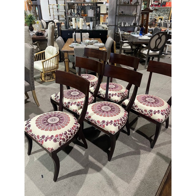 Ethan Allen Klismos Dining Chairs Set of 6 Chairish