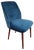 Mid-Century Retro Velvet & Beech Chair For Sale