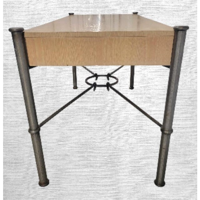 Vintage Jay Spectre for Century Mid Century Modern 3 Drawer Blond Desk For Sale - Image 9 of 16