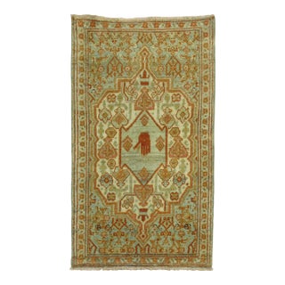 20th Century Antique Zabihi Collection Persian Hand Gesture Rug - 1'10" x 3' For Sale