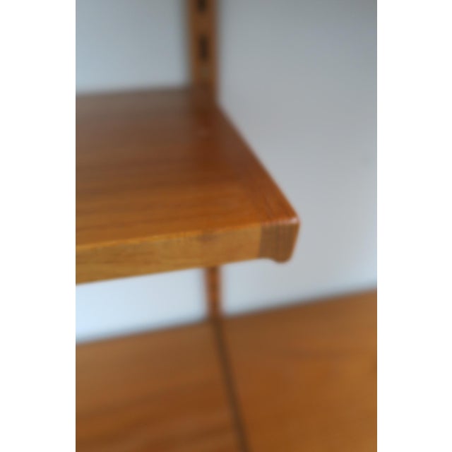 Wood Danish Wall Shelf in Teak from FM Møbler, 1960s For Sale - Image 7 of 18