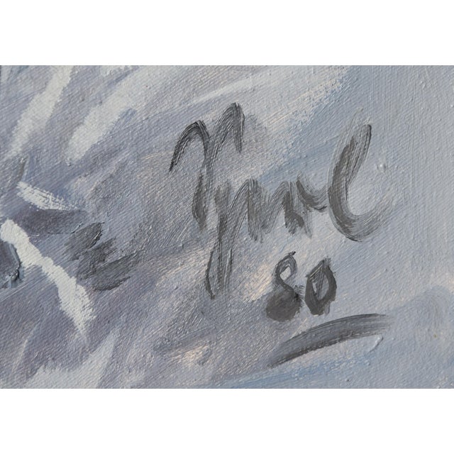 Lothar Sperl, Lothar Sperl, Gemälde "winterlich verschneiter Wald", 1980, Framed For Sale - Image 7 of 9