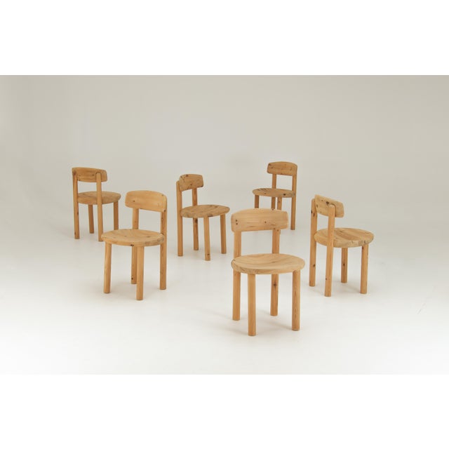 Vintage Dining Chairs in Pine by Rainer Daumiller, 1970s, Set of 6 For Sale - Image 11 of 15