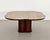 Large Mid-Century Modern Clover Coffee Table in Travertine and Dark Oak, 1970s For Sale - Image 4 of 18