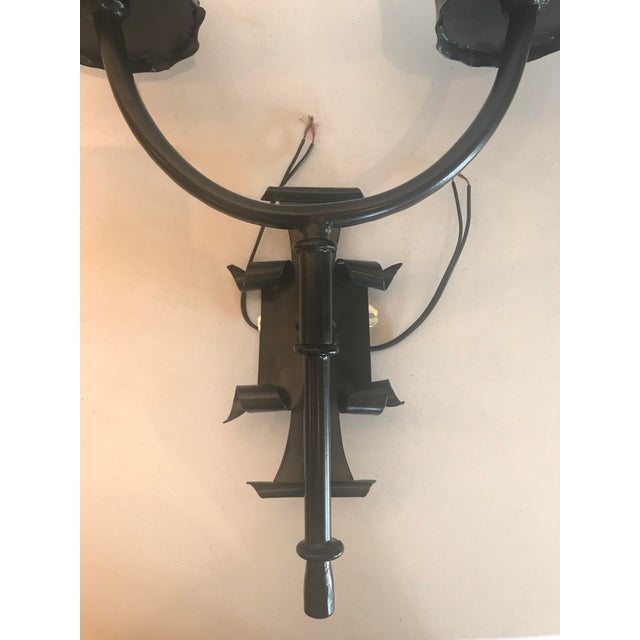 1920s 1920s Gothic Style 2-Light Electrified Sconces - a Pair For Sale - Image 5 of 13