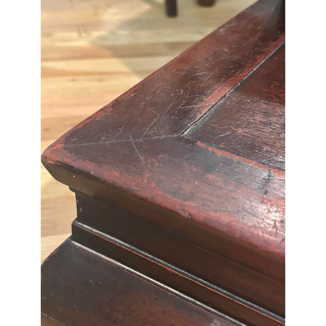 Vintage 1940s Hollywood Regency Ming Style Mahogany Step Chest / Chinoiserie Library/Commode Stairs For Sale - Image 13 of 16