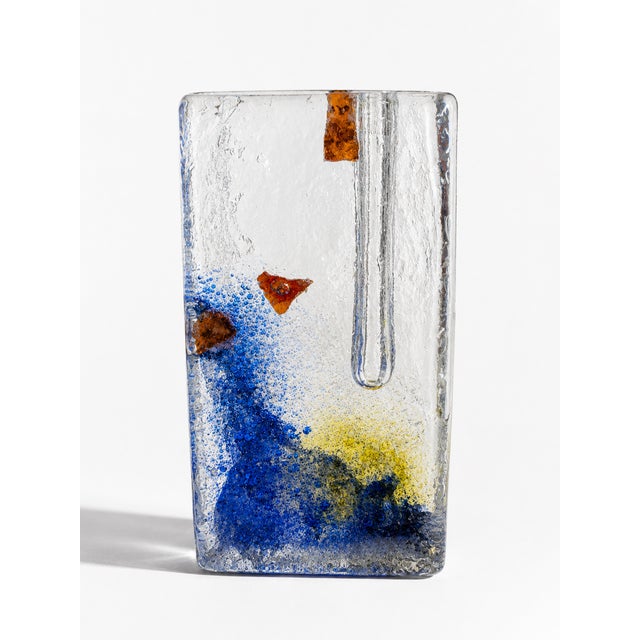 Mid-Century Modern Murano Acquario Sculptural Glass Solifleur Vase by Alfredo Barbini, Italy, 1960s For Sale - Image 3 of 8